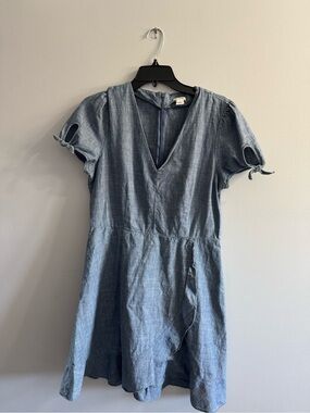 J. Crew Short Sleeve V Dress